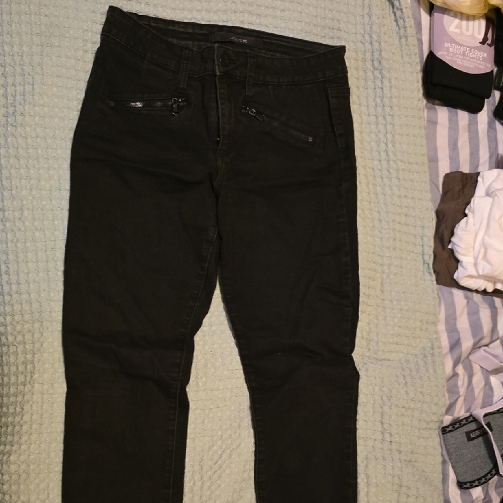 Joe's Jeans Black Stretch Mid-Rise Skinny